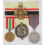 1.2.) Deutsches Reich (1933-45) Nachlass eines Memelland Veteranen.1.) Kriegsverdienstkreuz, 2.