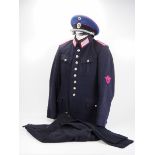 4.1.) Uniformen / Kopfbedeckungen Feuerlöschpolizei: Uniform eines Löschmeisters.1.) Schirmmütze: