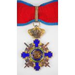 2.1.) Europa Rumänien: Orden des Sterns von Rumänien, 2. Modell (1932-1947), Kommandeur Kreuz mit