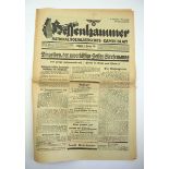 6.1.) Literatur Hessenhammer, 1 Ausgabe 1931.Nationalsozialistisches Kampfblatt. 6. Jahrgang Nr. 6.
