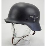 4.1.) Uniformen / Kopfbedeckungen Luftwaffe: Stahlhelm M35.Glock im Nacken gepunzt 2076?, modern