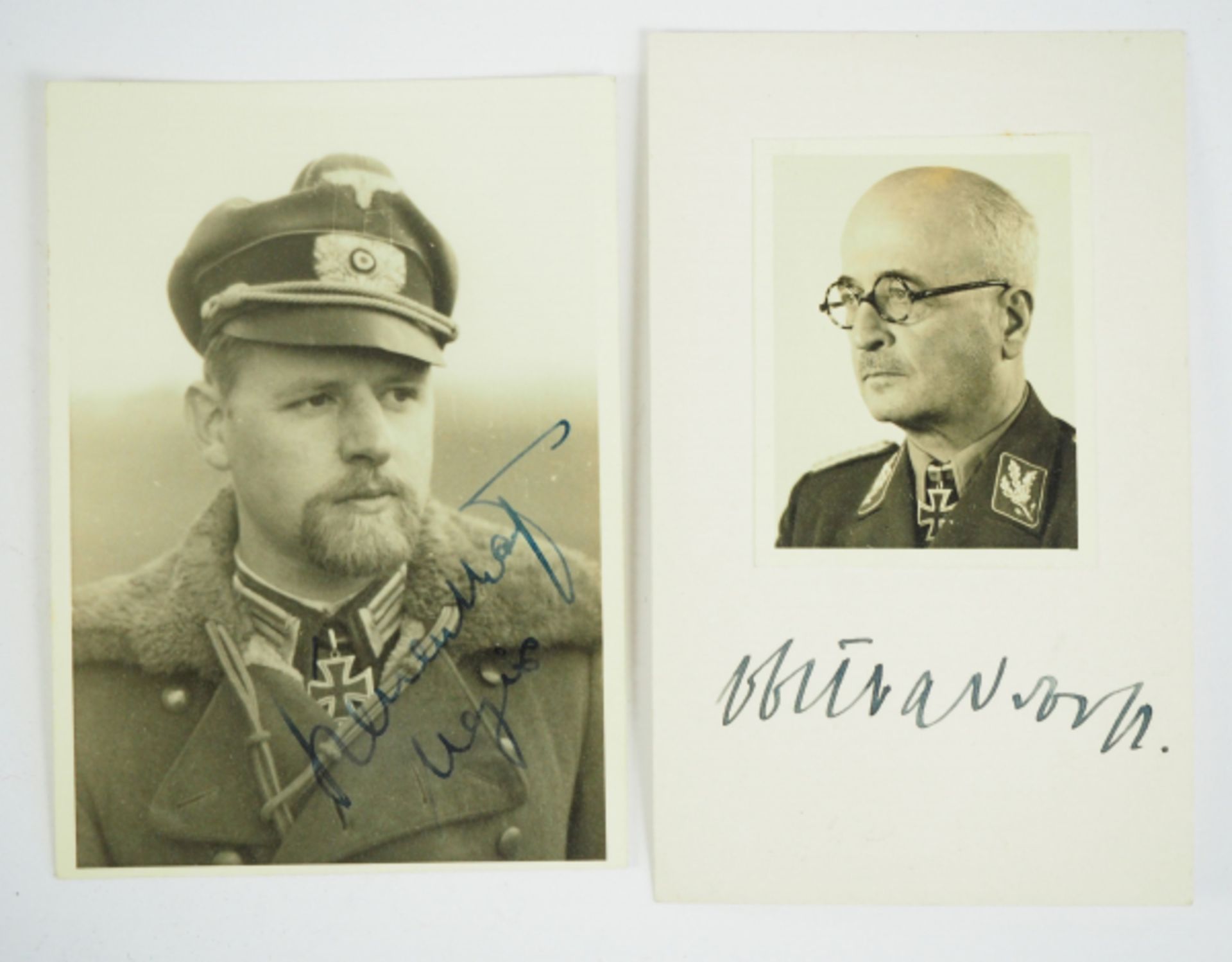 3.3.) Autographen Ritterkreuzträger des Eisernen Kreuezs - Autographen.- Major der Wehrmacht,