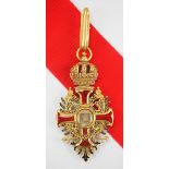 2.1.) Europa Österreich: Kaiserlich Österreichischer Franz-Joseph-Orden, Komturkreuz.Gold, teilweise