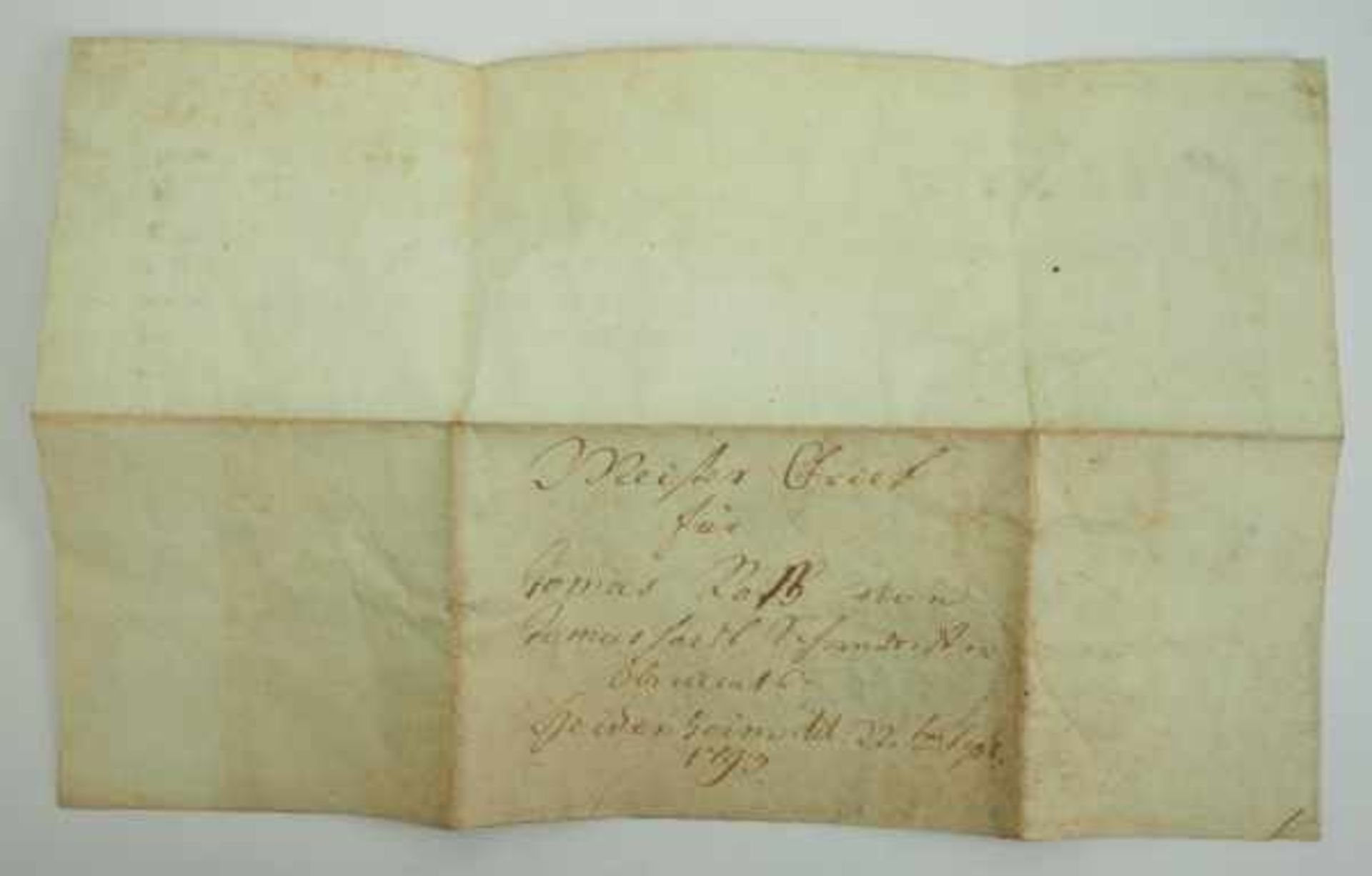 7.1.) HistoricaMeister Brief eines Schäfers - Heidenheim 1793.Vordruck, handschriftlich - Bild 2 aus 2