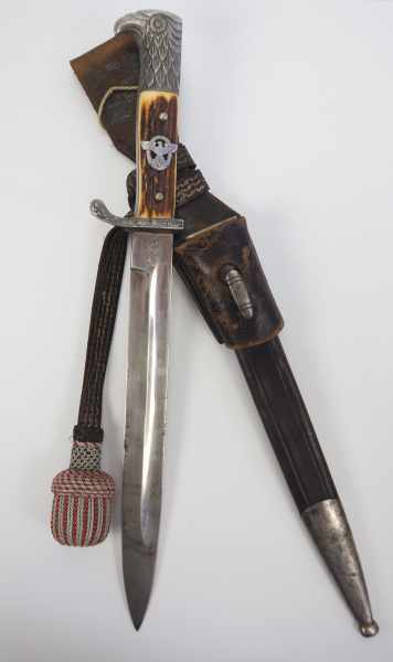 7.1.) HistoricaPolizei Steingewehr.Blanke Klinge, Hersteller WKC an der Wurzel, verzierte Beschläge,