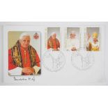 7.8.) VariaVatikan: Briefmarken Set Benedictus XVI.Drei Marken, gestempelt.Zustand: I-7.8.) Varia