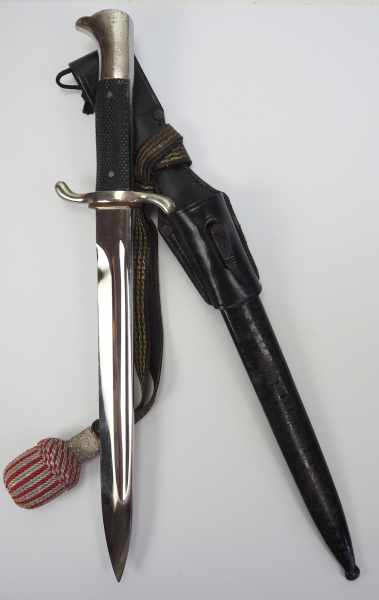 7.1.) HistoricaFeuerwehr Seitengewehr.Blanke Klinge, Hersteller Eickhorn an der Wurzel,