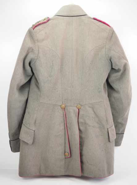 7.1.) HistoricaSachsen / Reichswehr: Uniformrock eines Stabsveterinärs.Feldgraues Tuch, rosa - Image 3 of 3