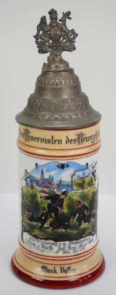 7.1.) HistoricaWürttemberg: Reservistenkrug Infanterie-Regiment "Kaiser Wilhelm König v. Preußen" - Image 2 of 4