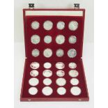 7.4.) MünzenRussland: Moskau Olympiade 1980 Münz-Set.Im roten Etui.Zustand: I-7.4 ) Coins