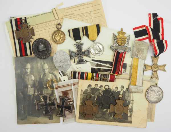 7.1.) HistoricaNachlass eines Veteranen des 1. und 2. Weltkrieges.Diverse Auszeichnungen und