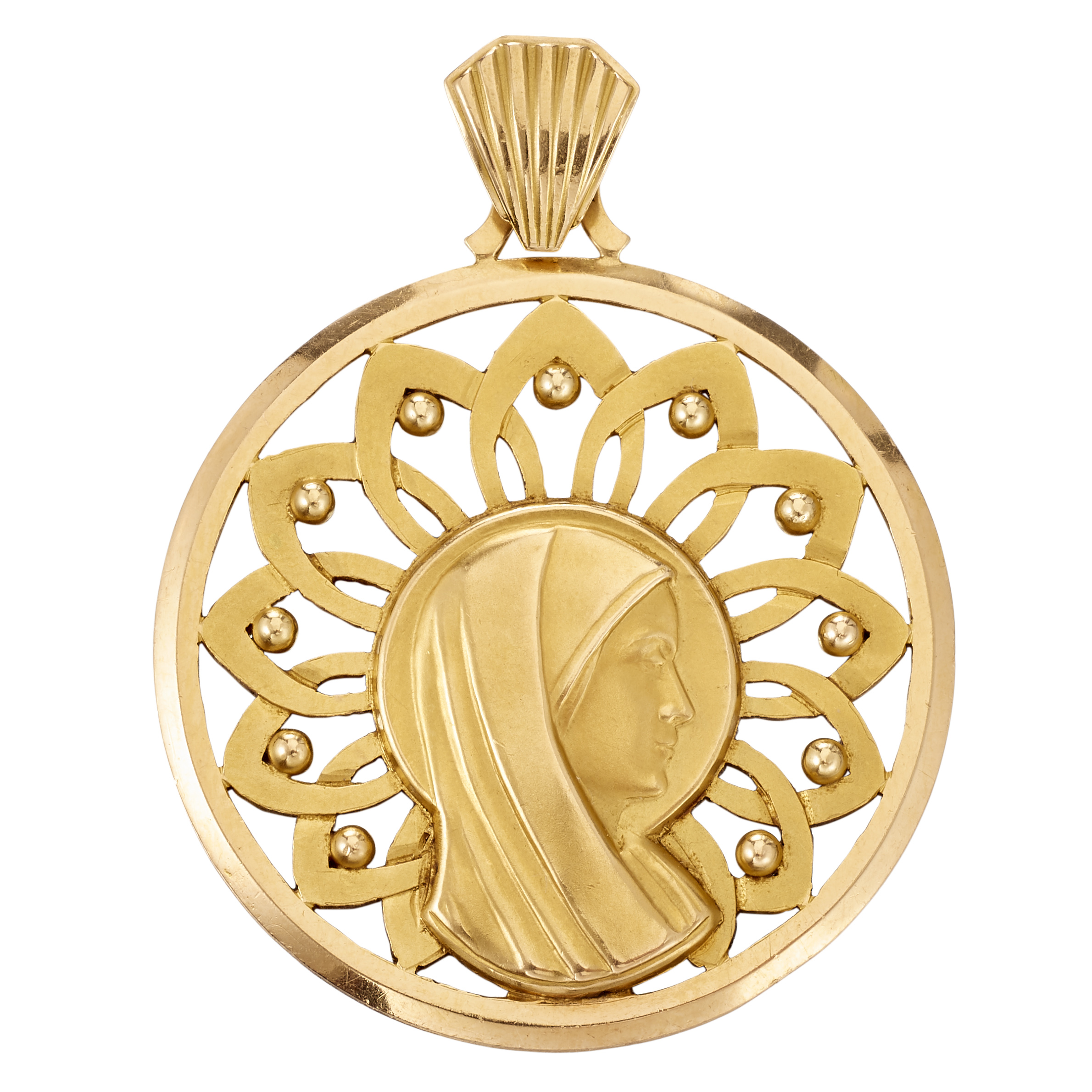 Pendentif en or jaune Poids brut : 11,09 g - - Yellow gold pendant -