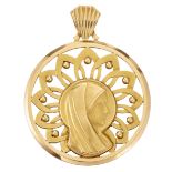 Pendentif en or jaune Poids brut : 11,09 g - - Yellow gold pendant -