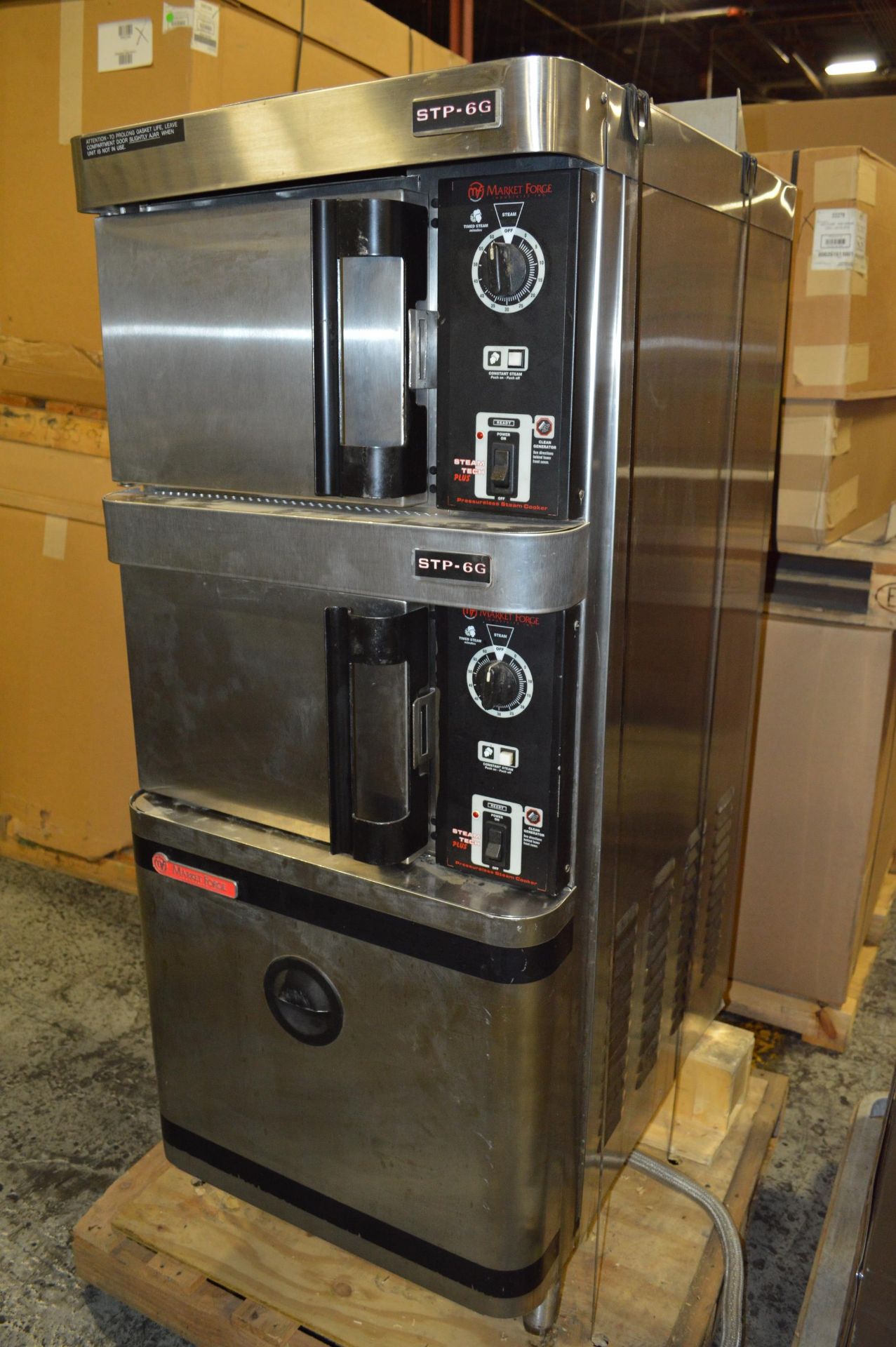 MARKET FORGE PRESSURELESS STEAM COOKER -USED