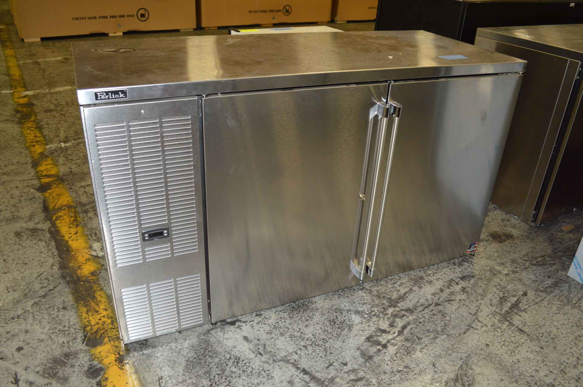 PERLICK 2 DOOR SS CABINET-NEW NO REFRIGERATION