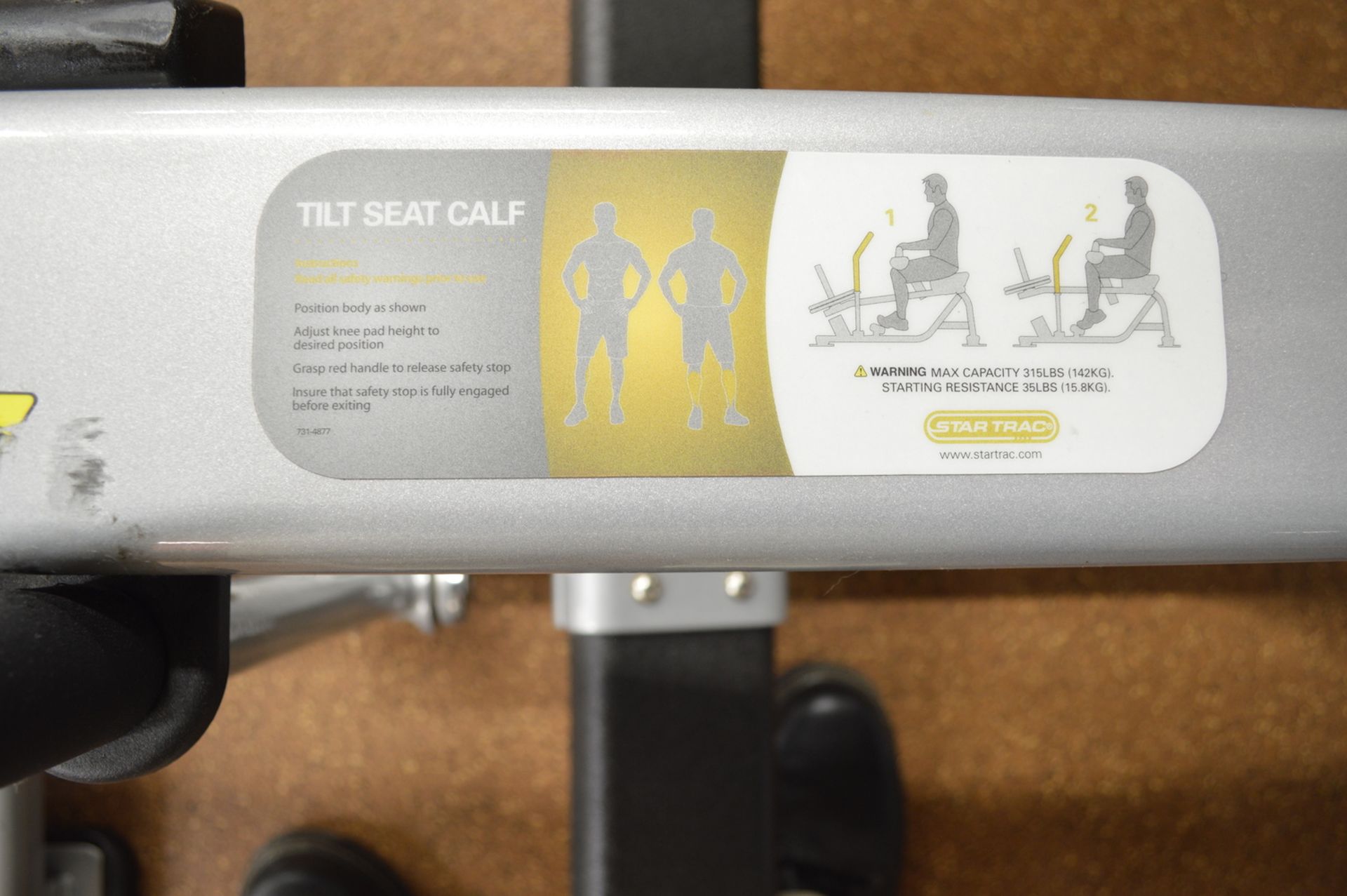 Star Trac Tilt Seat Calf Machine - Image 2 of 2