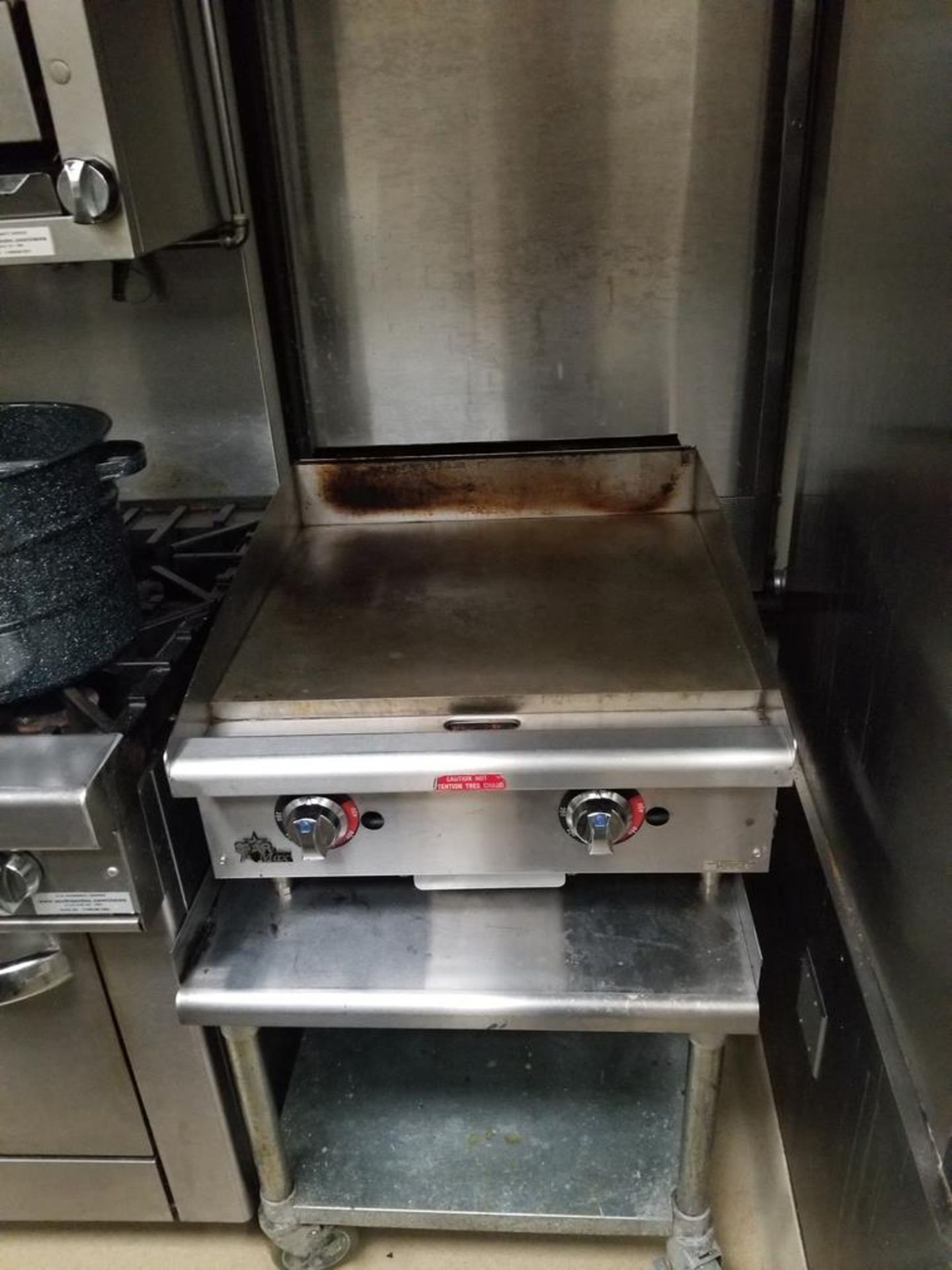 24 X 30 Grill Stand on Casters All Stainless Steel