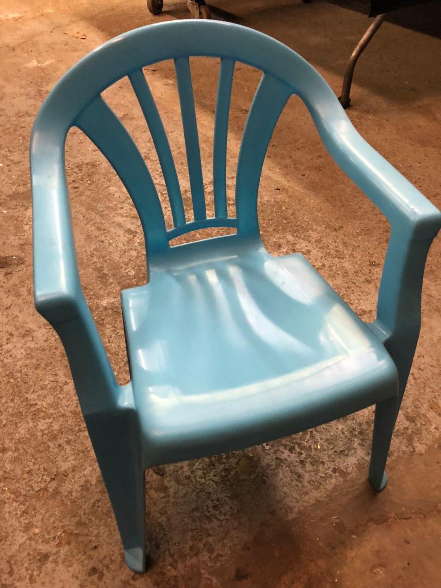 24 Blue Plastic Child Chair