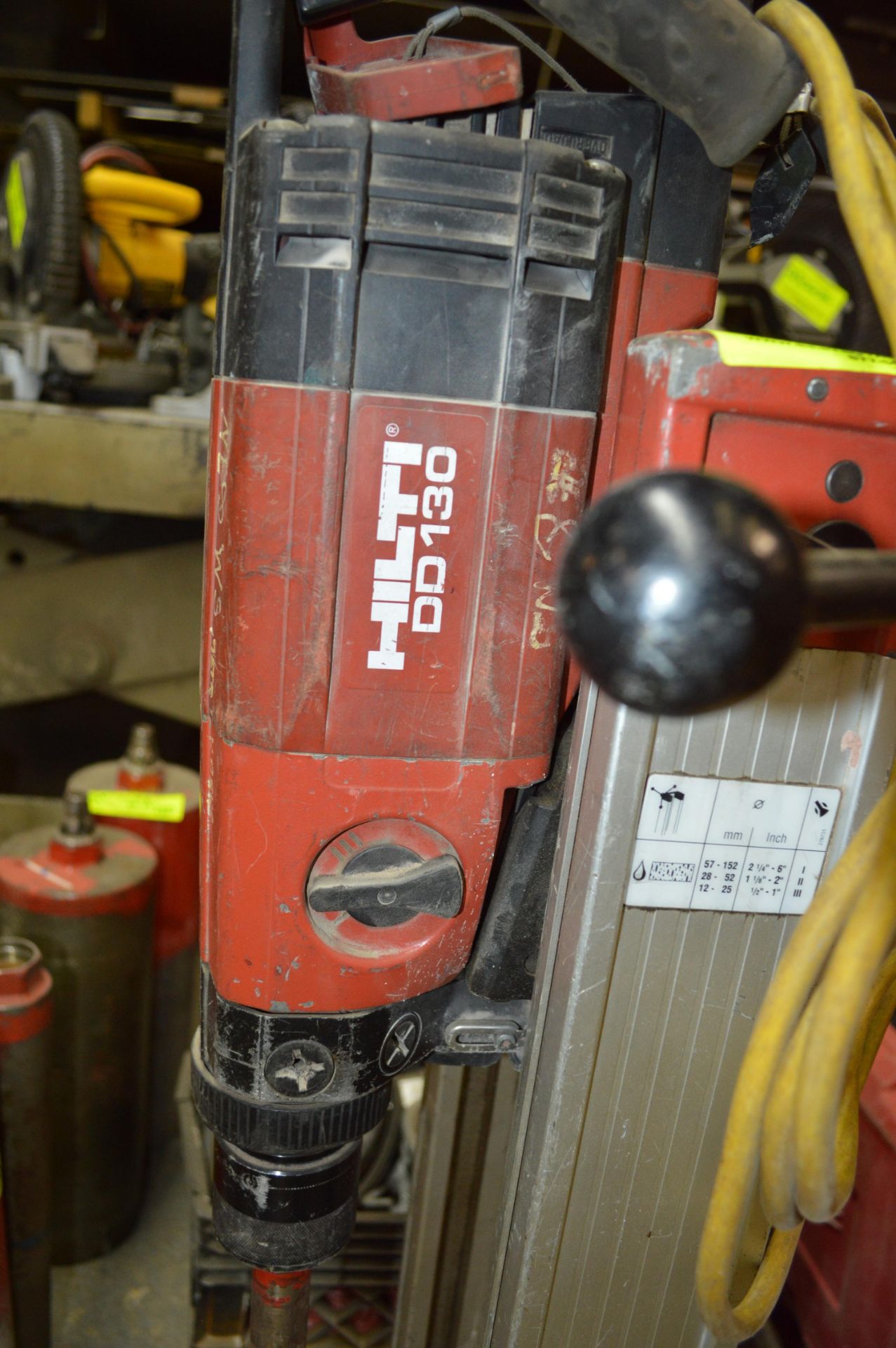 HILTI DDBO AND DDEC1 CORING DRILLS WITH STAND AND WATER JET COMPRESSOR - Image 2 of 3