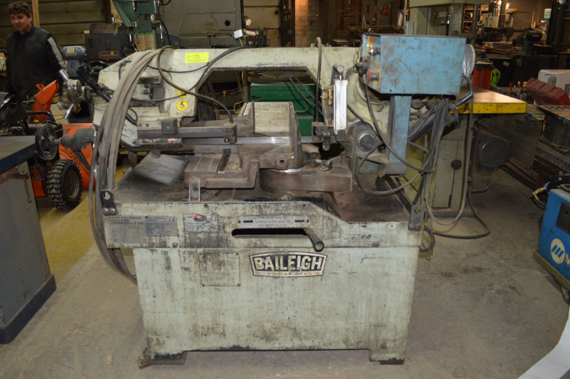 BAILEIGH INDUSTRIES BRAND HORIZONTAL METAL BAND SAW WITH SPARE BLADES MODEL BS-30MHDSV - Image 2 of 5