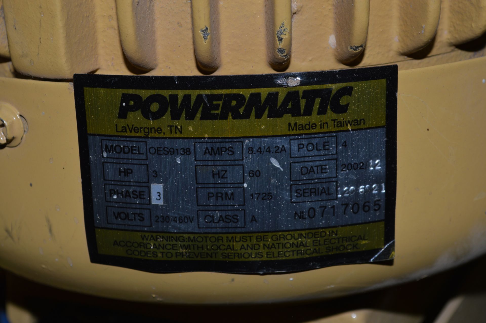 POWERMATIC 9 X 138.5 SIZE BELT SANDER - Image 3 of 3