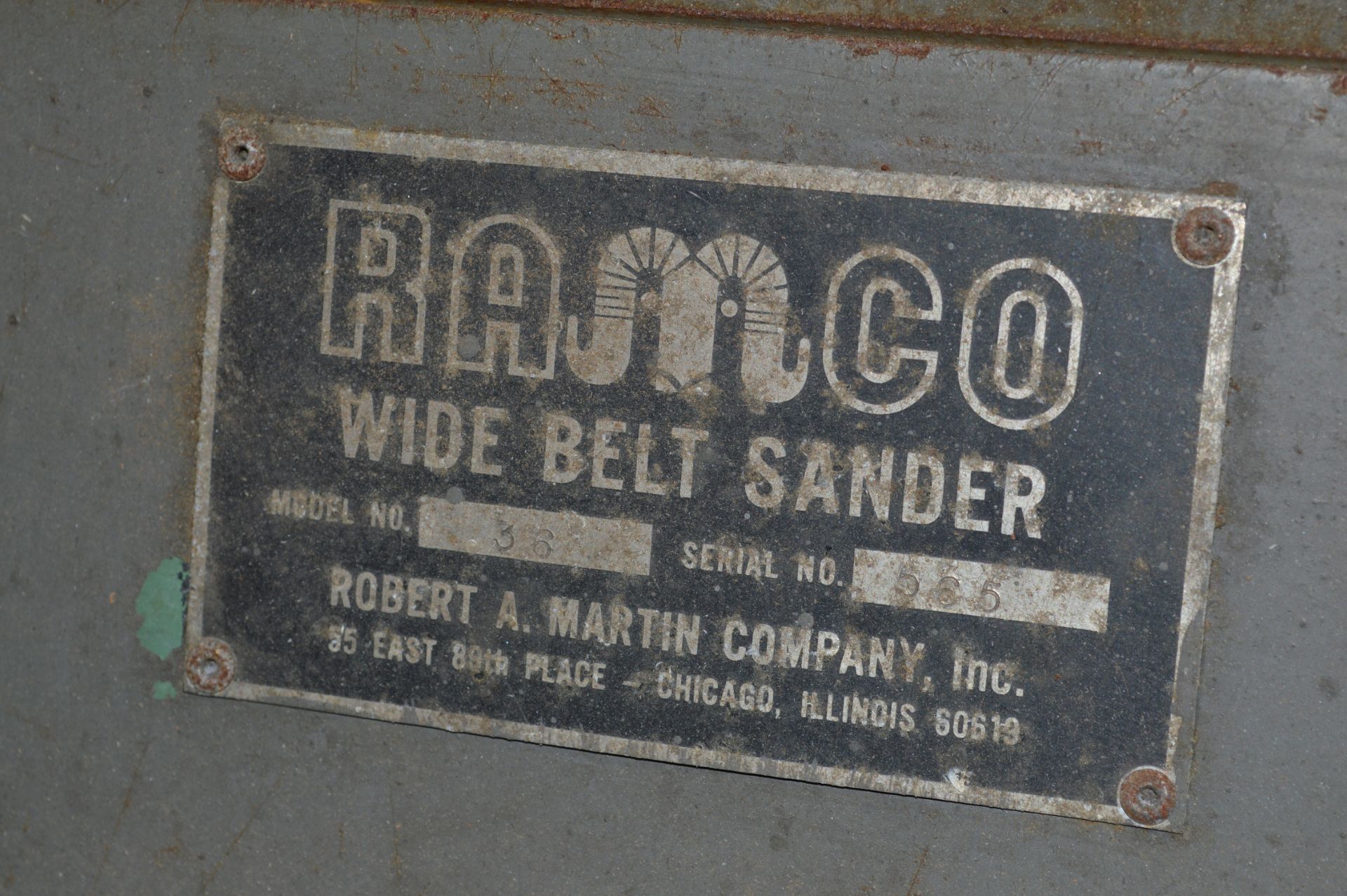 RAMCO WIDE BELT SANDER 84 X 36 - Image 3 of 4