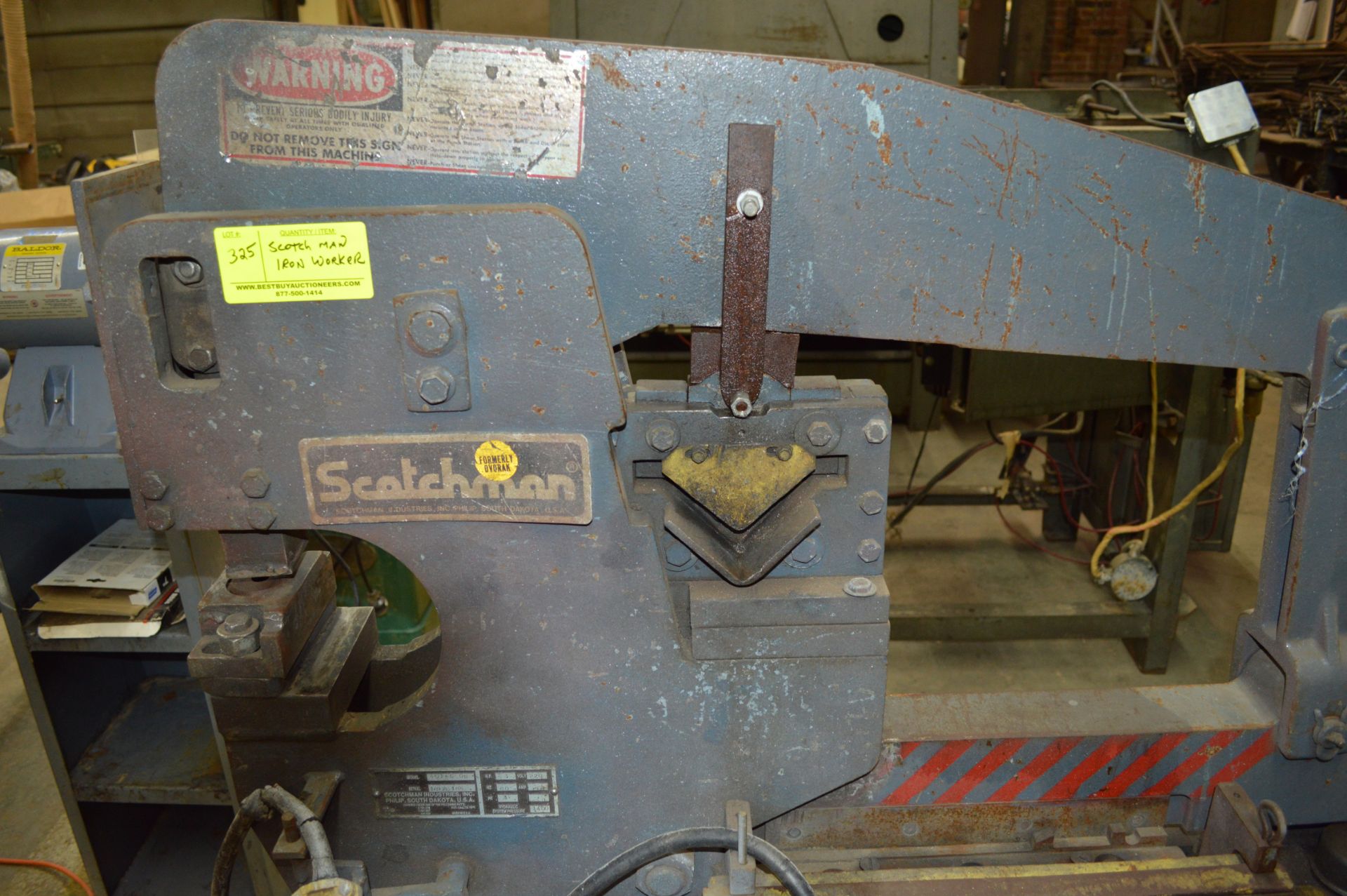 SCOTCHMAN IRON WORKER PUNCH/CUTTER MODEL 4014C OB - Image 4 of 5