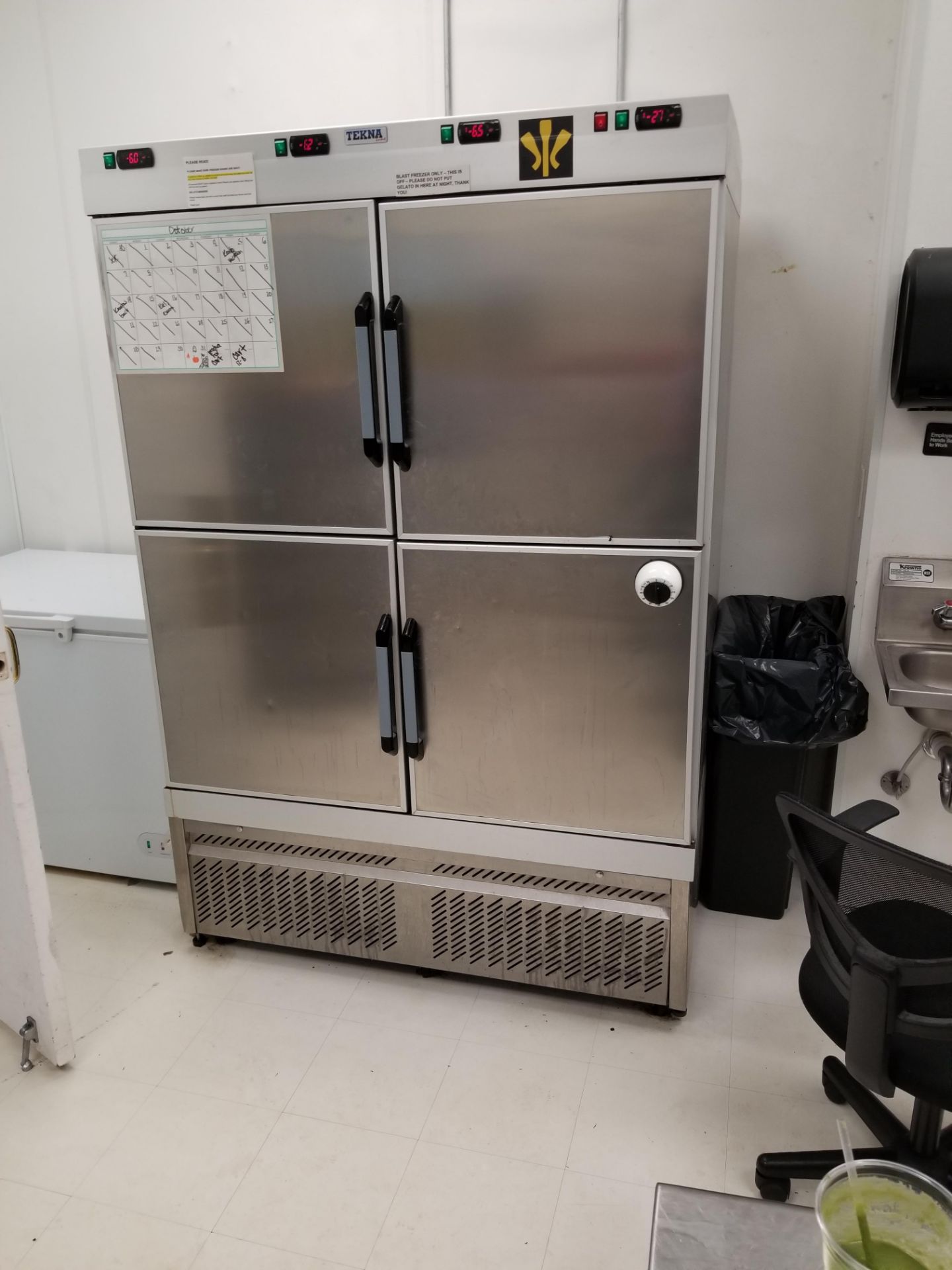 Blast Freezer, 4 zone , 4 door, Tekna brand