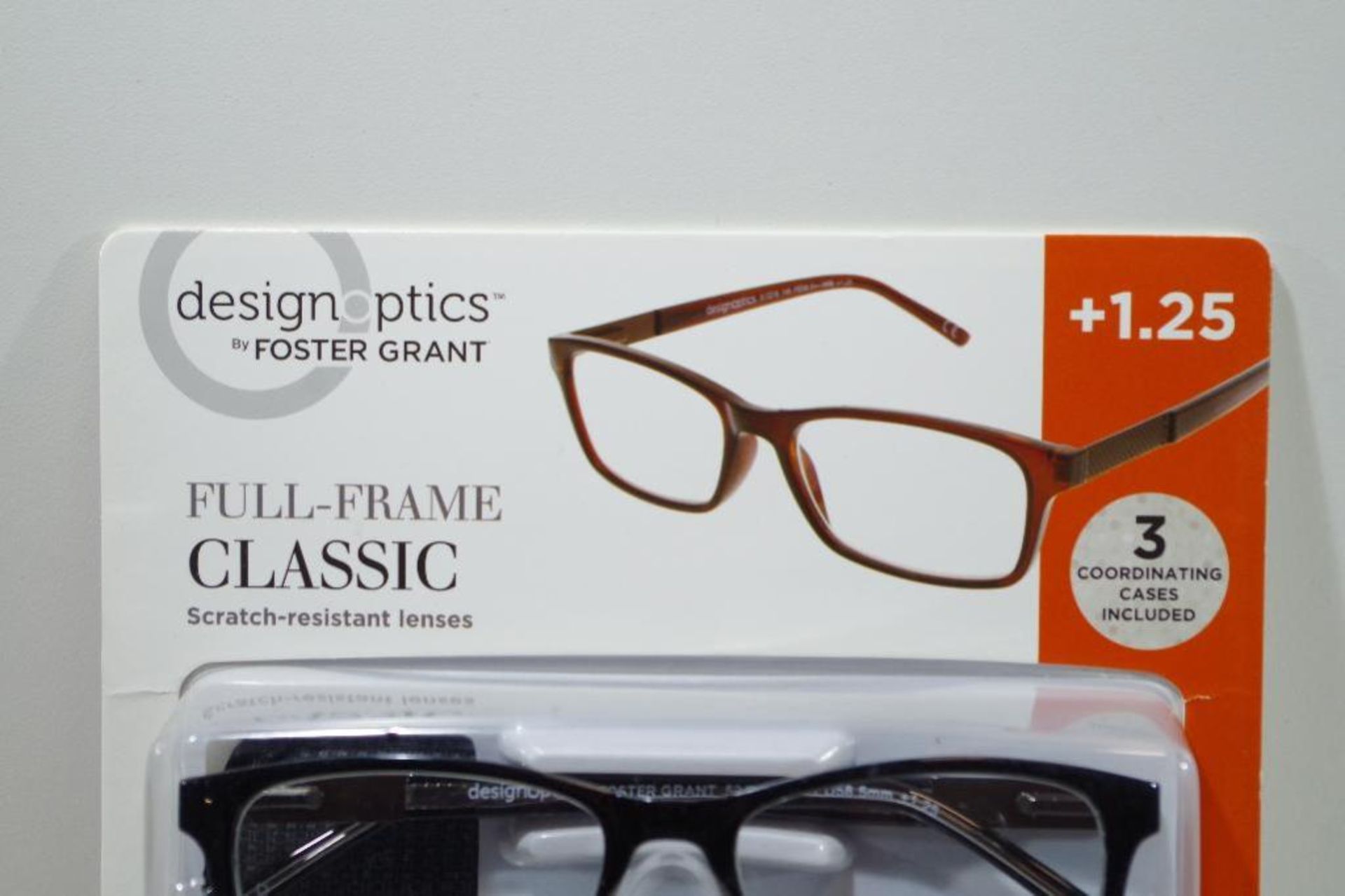 [3] Full-Frame +1.25 Reading Glasses, Store Return (1 Pack of 3) - Image 2 of 2