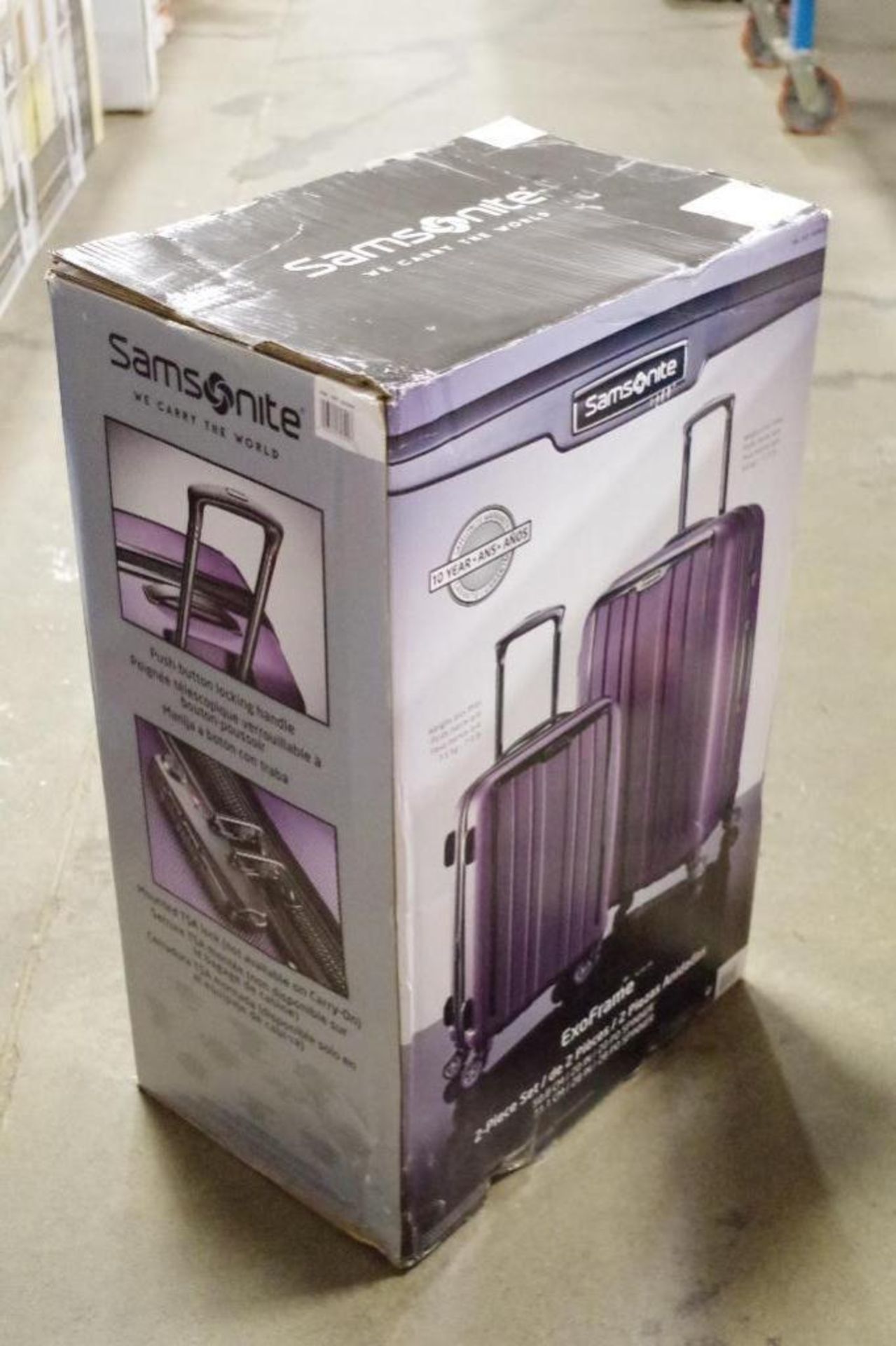 SAMSONITE Purple 2-Piece Luggage Set, 20"H & 28"H M/N 1062854, Store Return (1 Box of 2) - Image 2 of 4