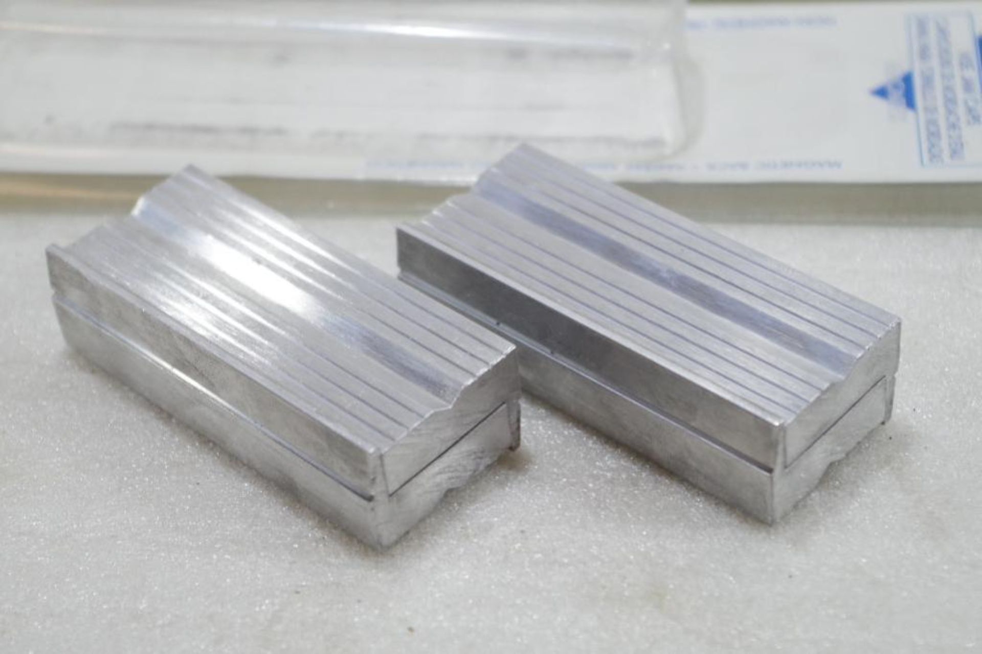 [4] WILTON 3" Aluminum Magnetic Vise Jaw Caps M/N "A" (2 Packs of 2)