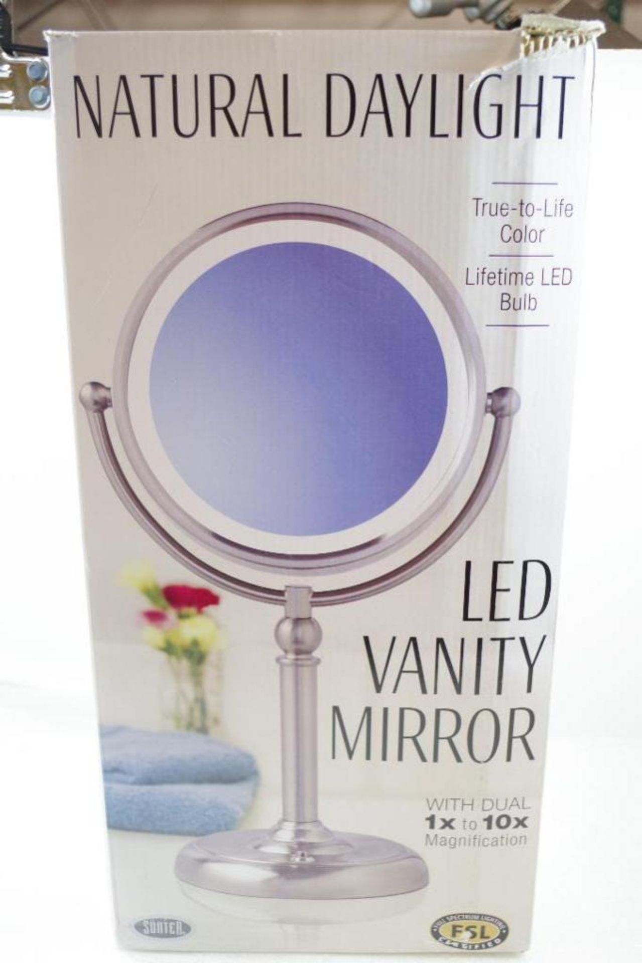 LED Vanity Mirror, Magnification 1x to 10x - Image 2 of 3