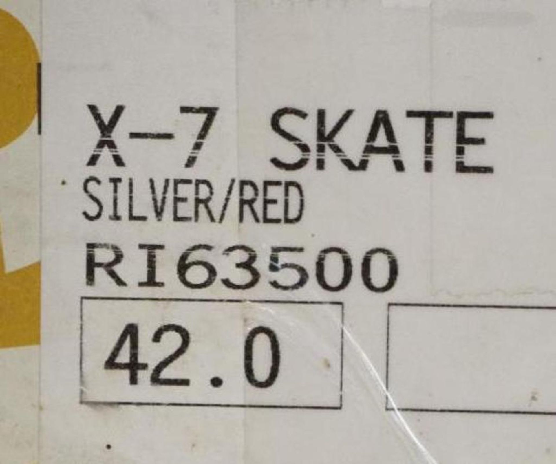 ROSSIGNOL Silver/Red X-7 Skate Boots, Size 42 EU M/N RI63500 (1 Pair) - Image 3 of 3
