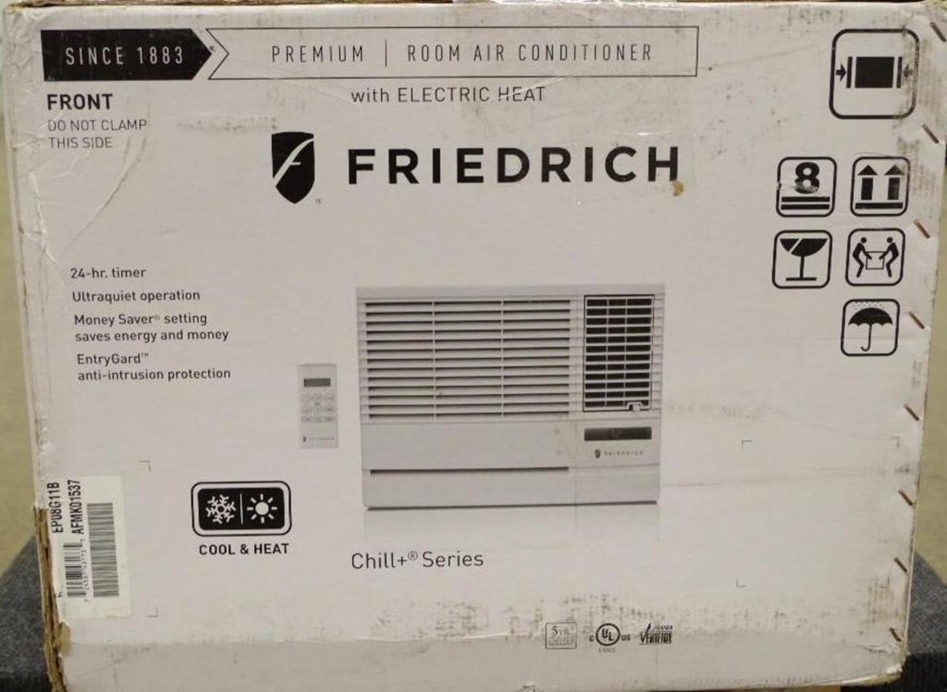 FRIEDRICH Electric Window Air Conditioner w/ Heat M/N EP08G11 - Image 5 of 7