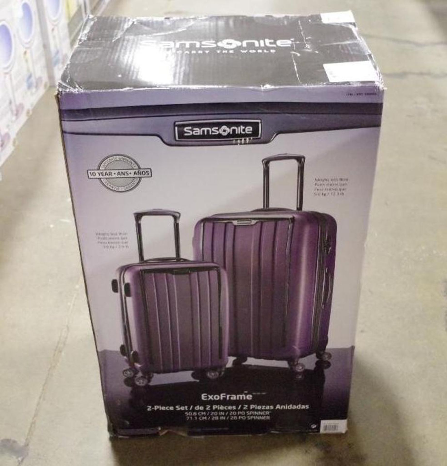 SAMSONITE Purple 2-Piece Luggage Set, 20"H & 28"H M/N 1062854, Store Return (1 Box of 2) - Image 4 of 4