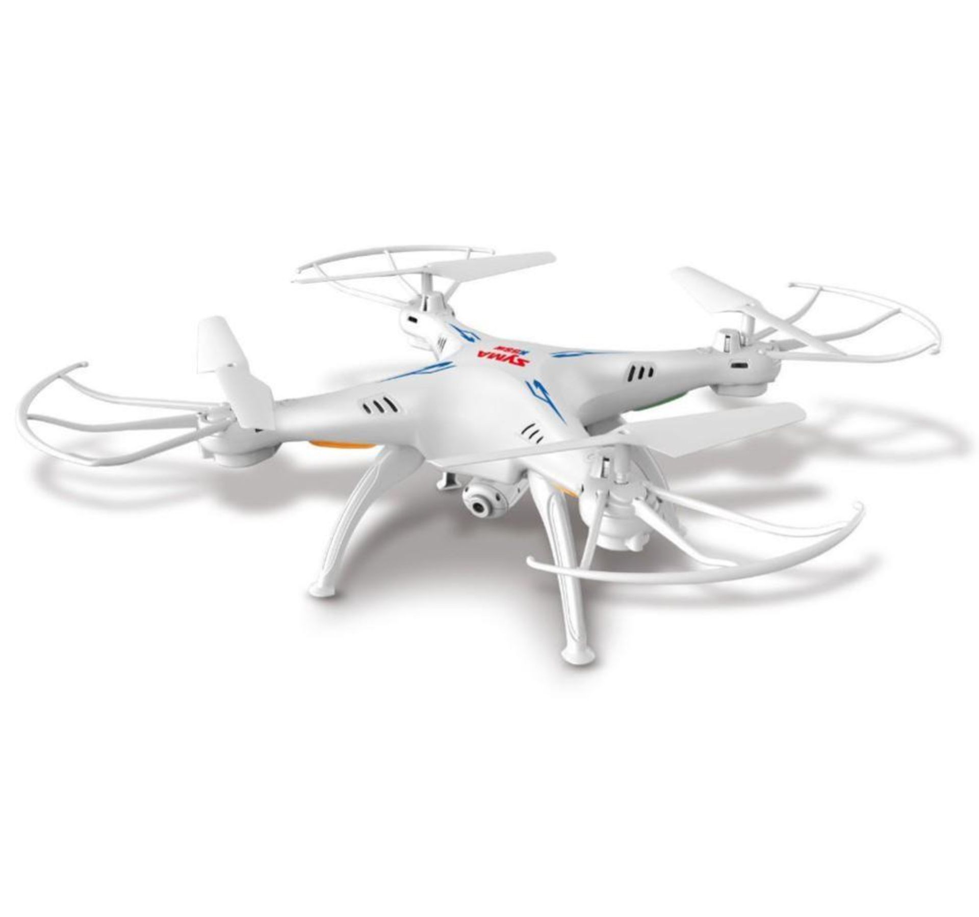 NEW SYMA WiFi FPV 2/4Ghz Quadcopter Drone HD Camera Color: WHITE w/ (2) Additional Batteries - Image 2 of 4