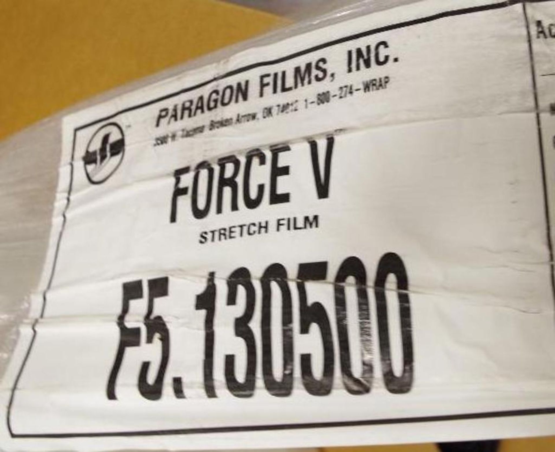 [4] NEW FORCE V Machine Film Large Rolls, Approx. Roll Size: 19.5"W x 9000'L - Image 4 of 4