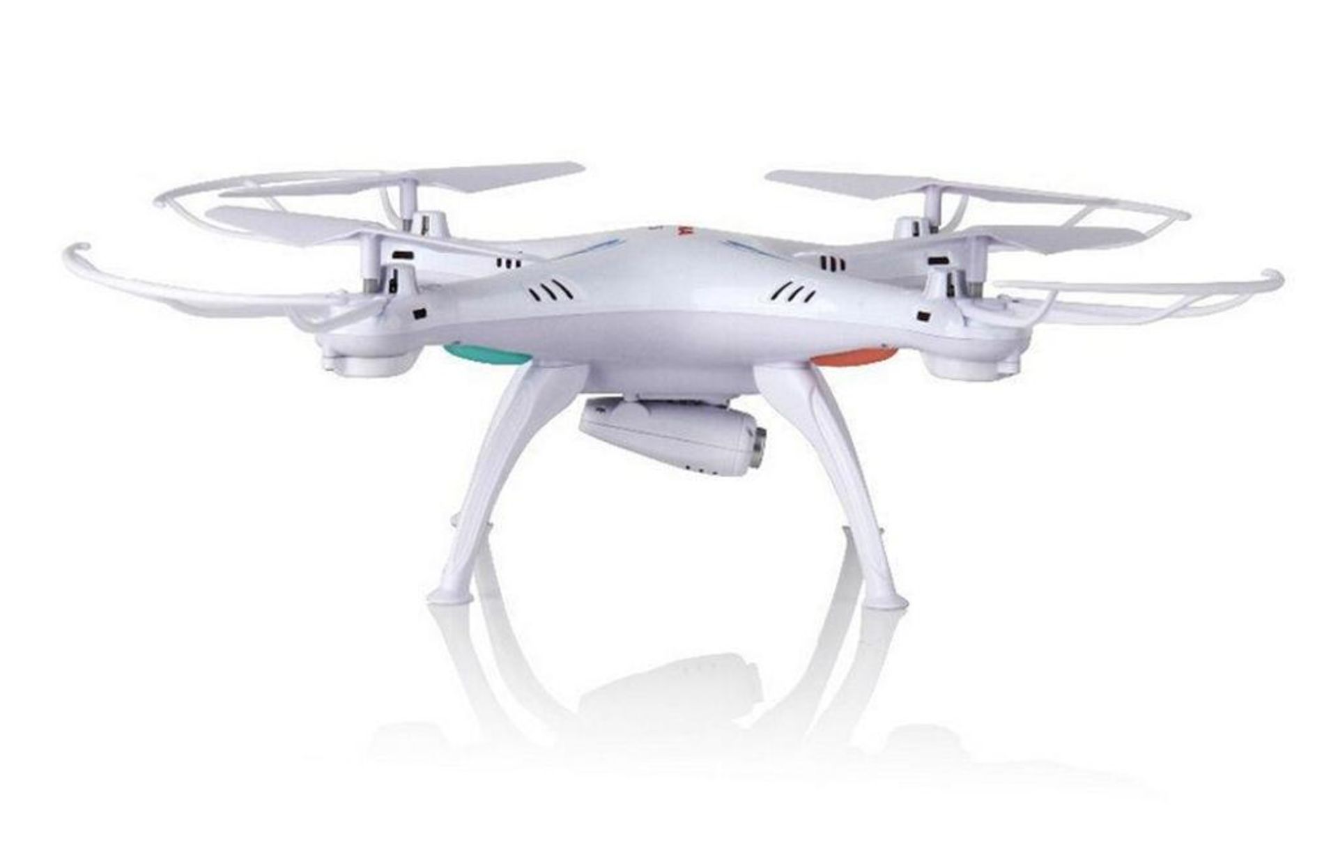 NEW SYMA WiFi FPV 2/4Ghz Quadcopter Drone HD Camera Color: WHITE w/ (2) Additional Batteries - Image 3 of 4