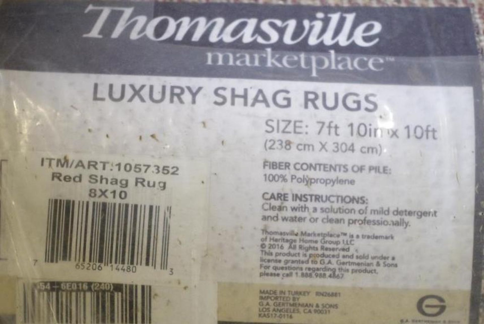 THOMASVILLE Luxury Shag Rug Size: 7'-10" x 10' (see description) - Image 3 of 3