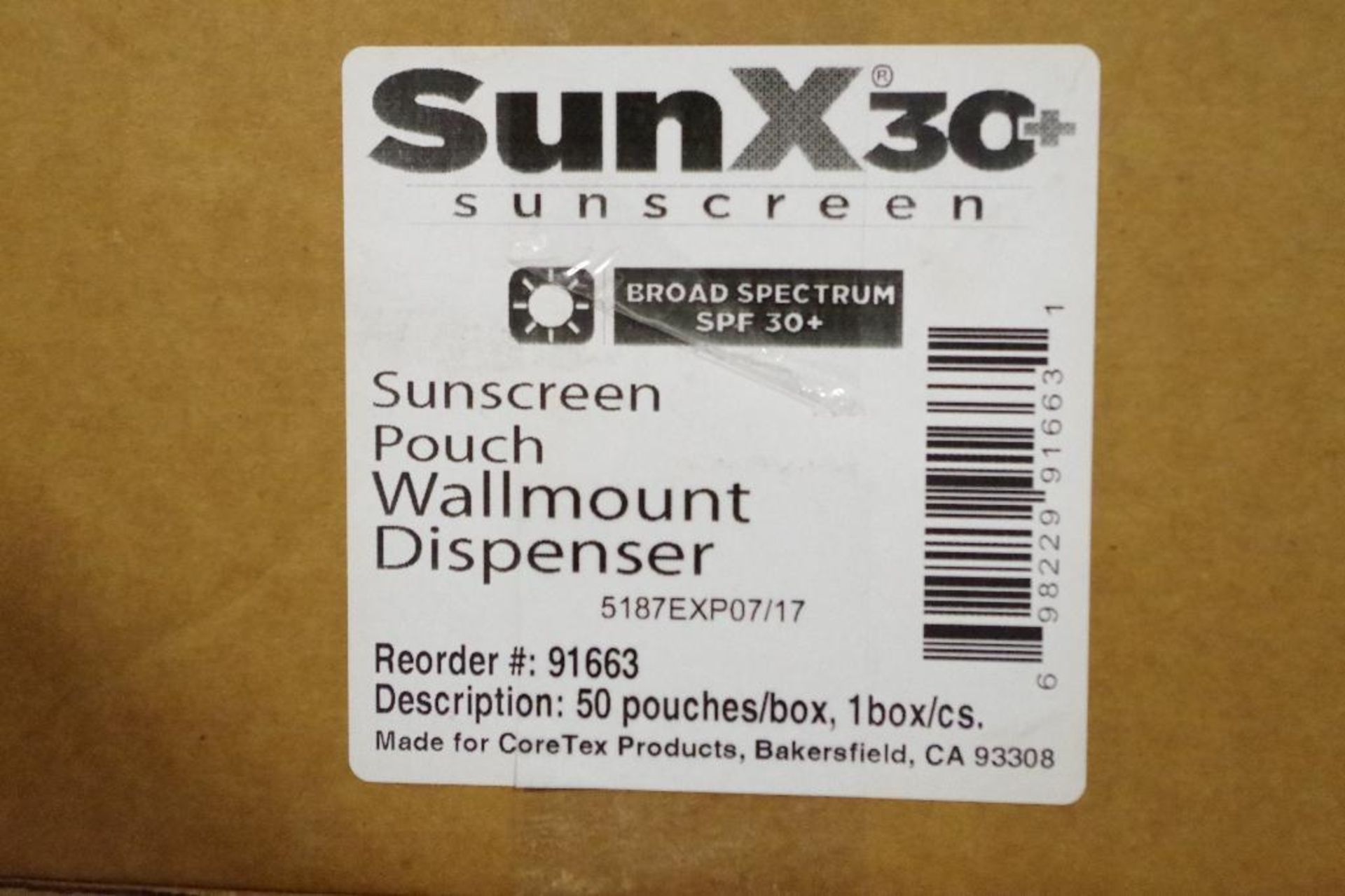 [10] SunX30 Sunscreen Wall Mount Dispensers M/N 18-350 (10 Boxes of 50 Packets) - Image 2 of 4