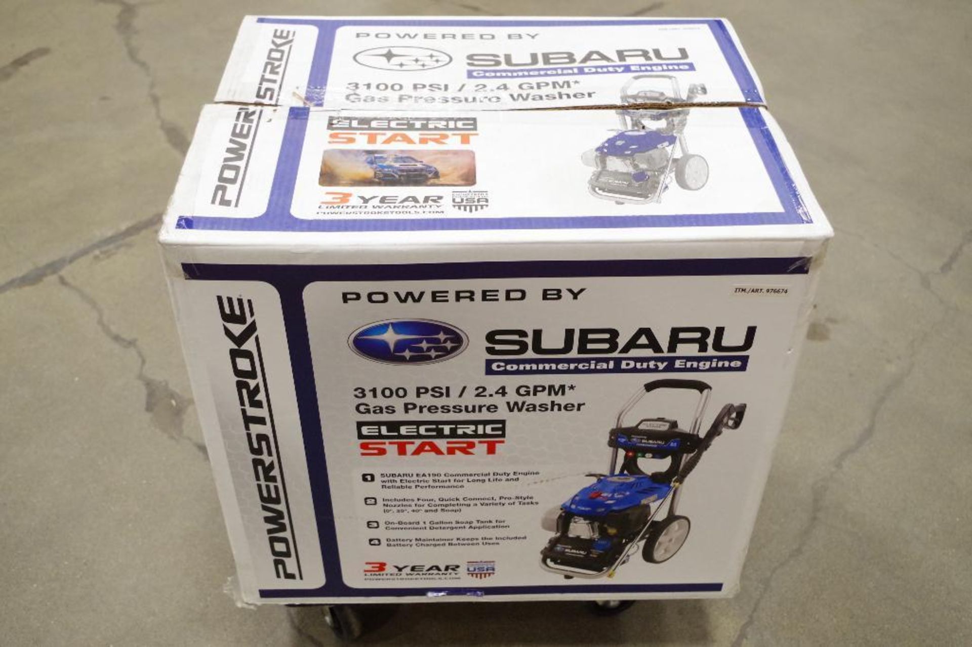 POWERSTROKE 2.4 GPM, 3100 PSI Gas Pressure Washer w/ SUBARU Commercial Duty Engine - Image 4 of 5