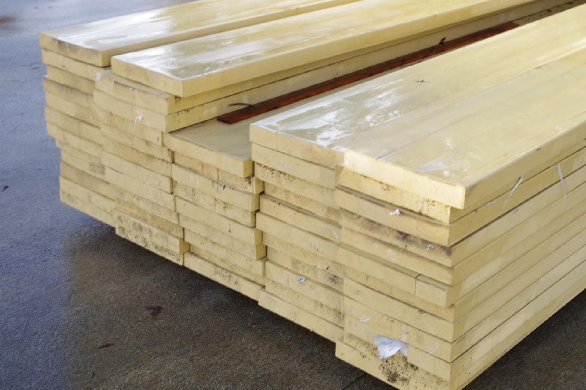 [56] 2x10 x 20' Primed Finger Jointed Chinese Cyprus Trim Boards - Image 2 of 4