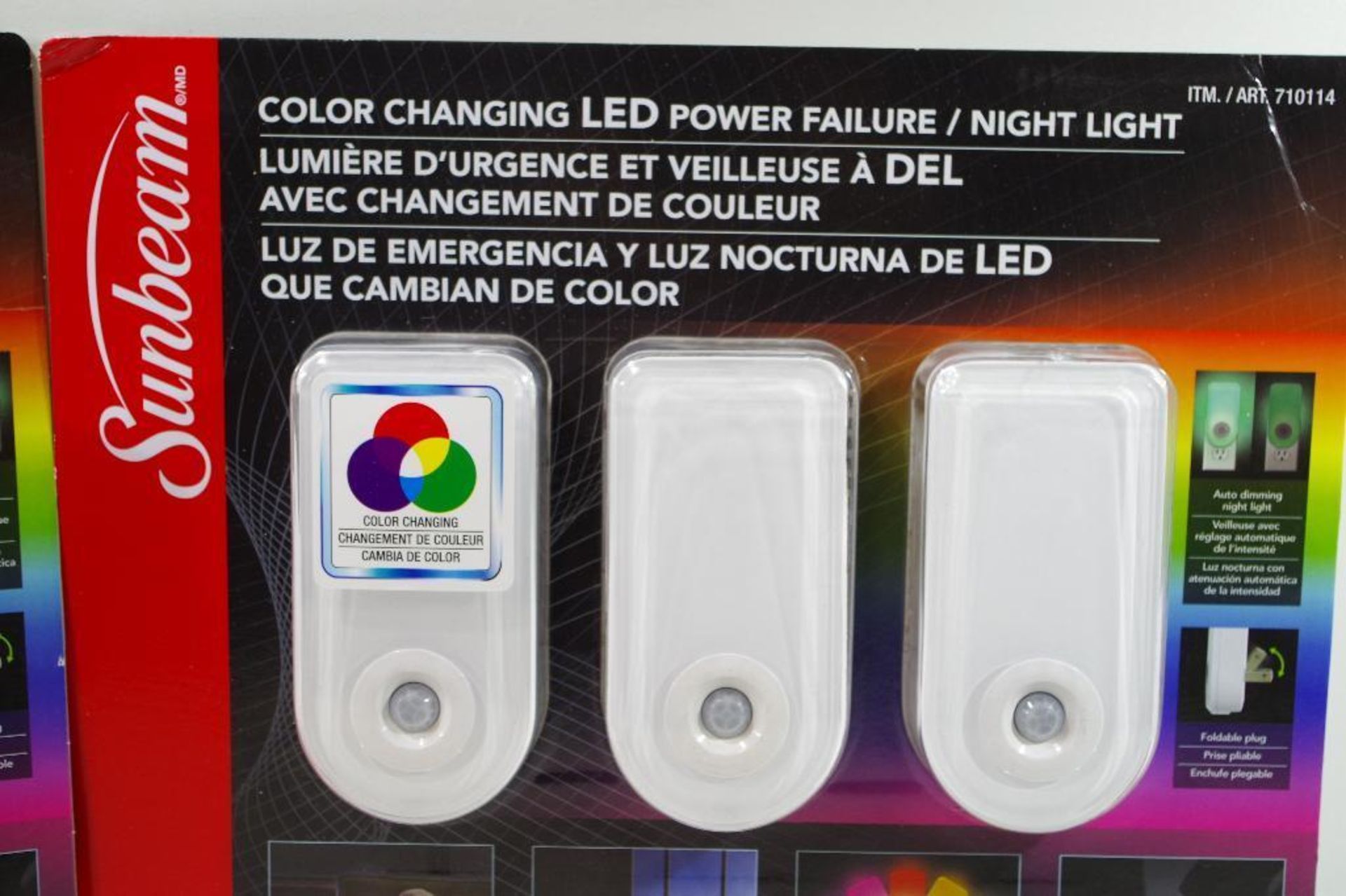 [2] NEW SUNBEAM Color Changing LED Power Failure Night Lights - Image 2 of 2