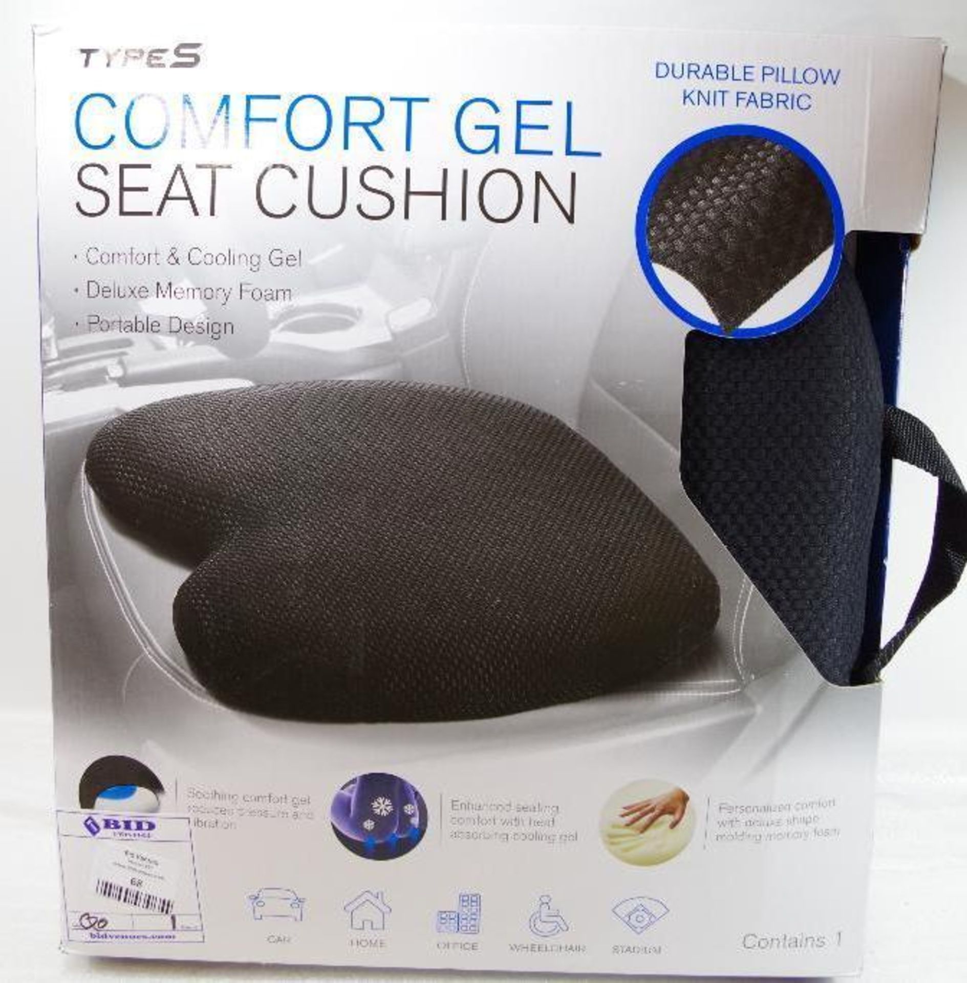 TYPES Comfort Gel Seat Cushion