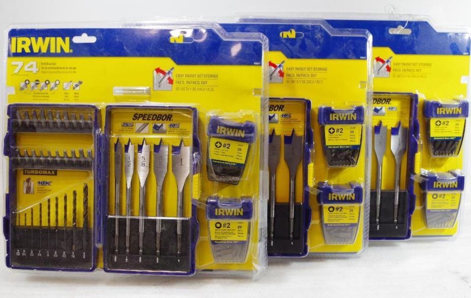 [3] NEW IRWIN 74-Piece Drill/Drive Sets