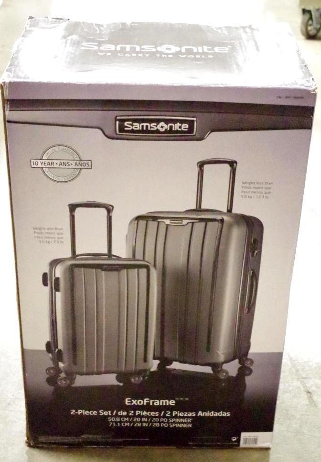 SAMSONITE 2-Piece ExoFrame Luggage Set