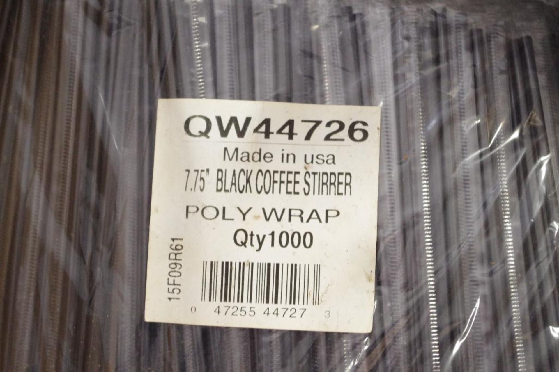 [10,000] 7-3/4" Black Coffee Stirrers (10 Packs of 1000) Made in USA - Image 2 of 3