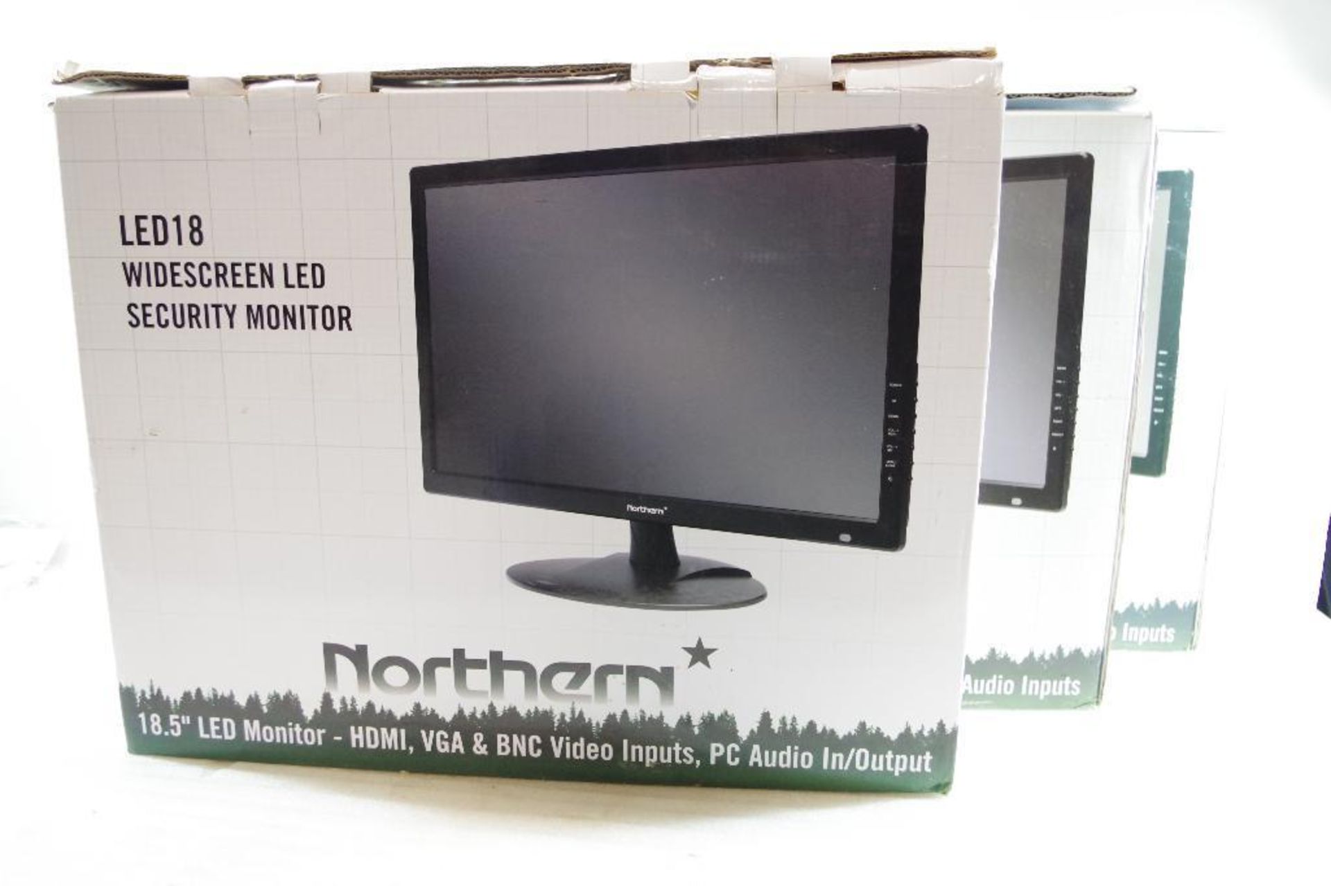 [3] NORTHERN 18-1/2" LED Wide Screen Security Monitors