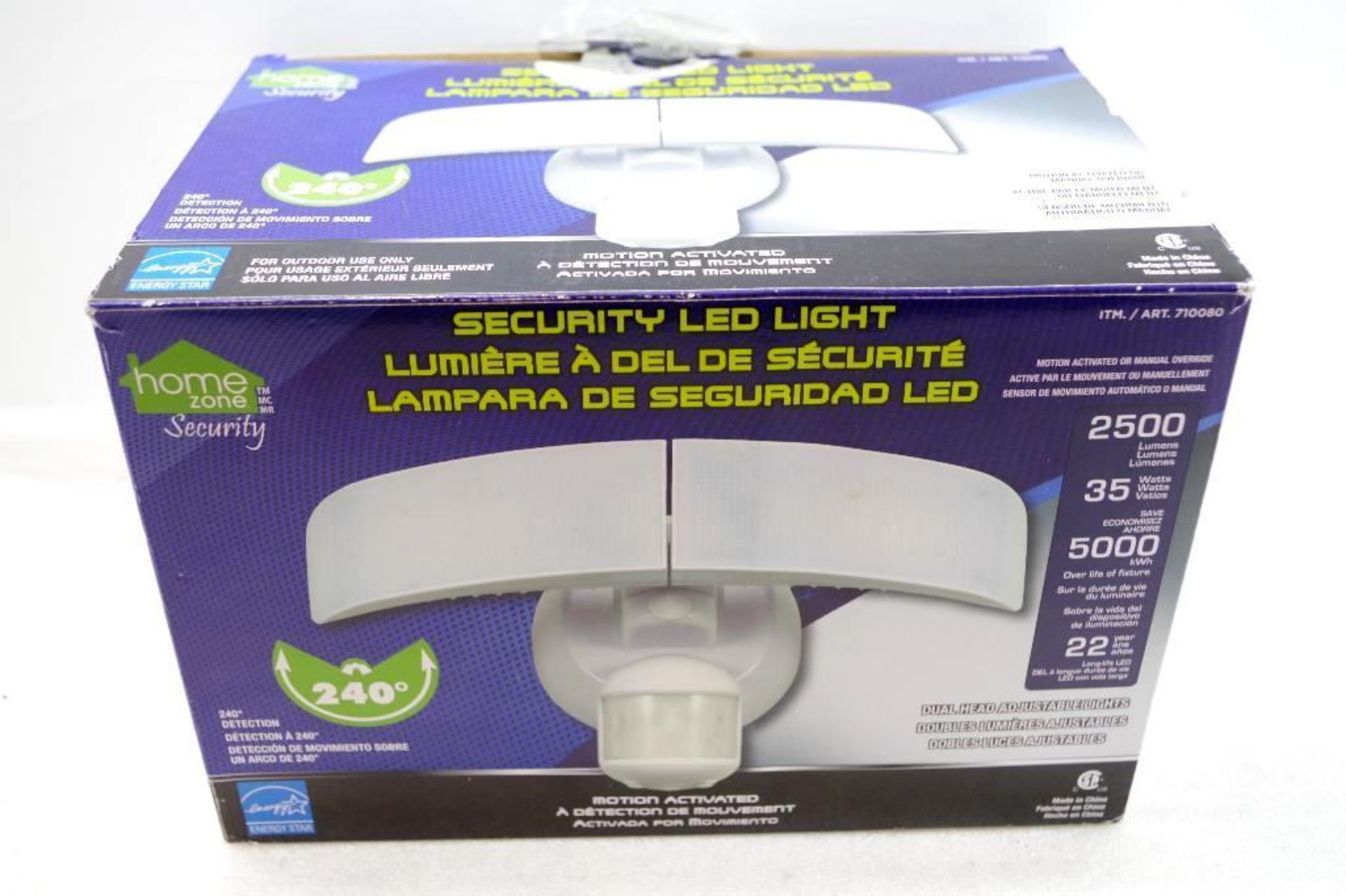 HOME ZONE 2500 Lumens Motion Activated Security LED Light - Image 2 of 3