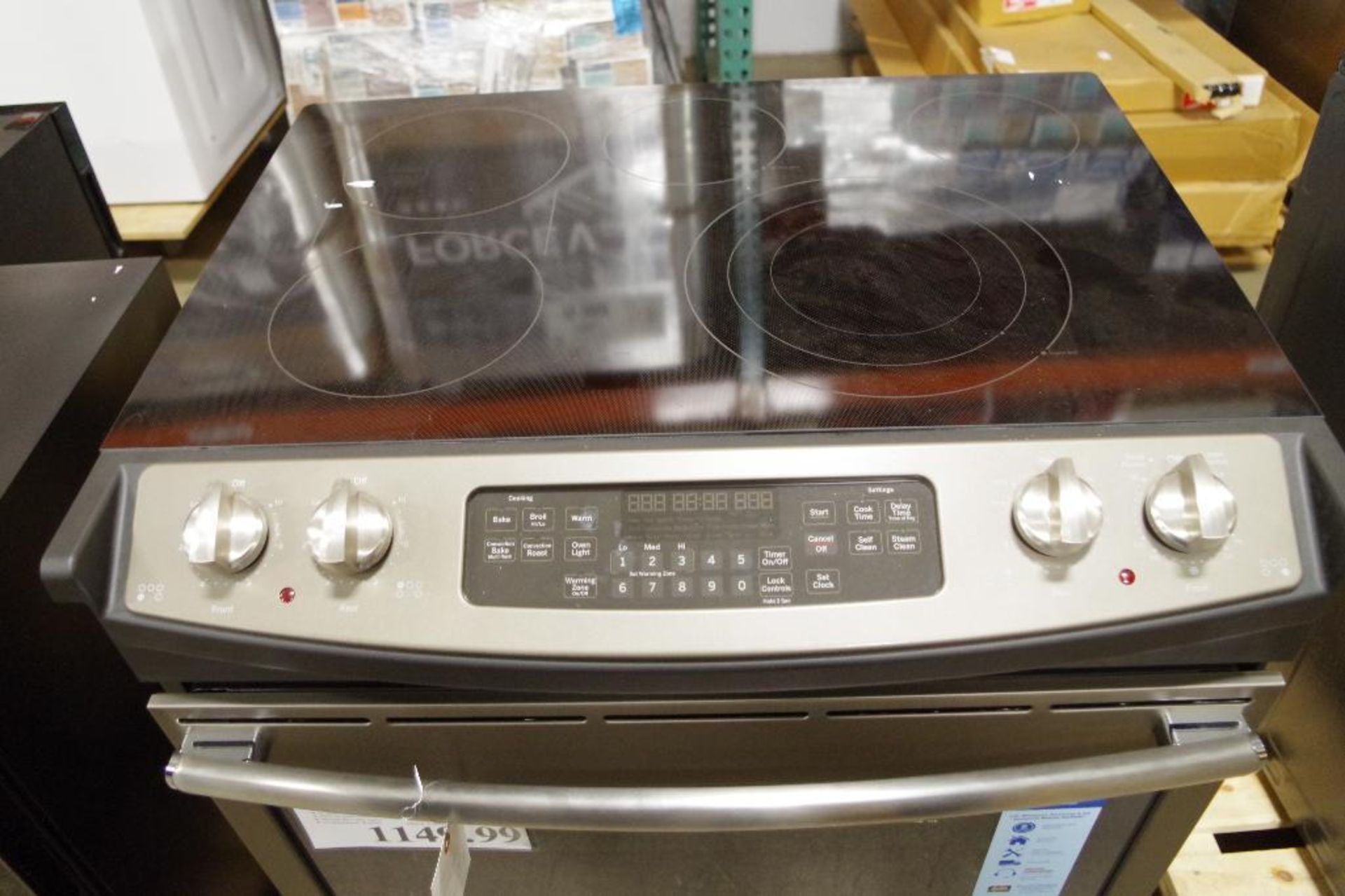 GE 30" Slide-In Front Control 5.3 CuFt Electric Convection Range, M/N JS760ELES - Image 2 of 5